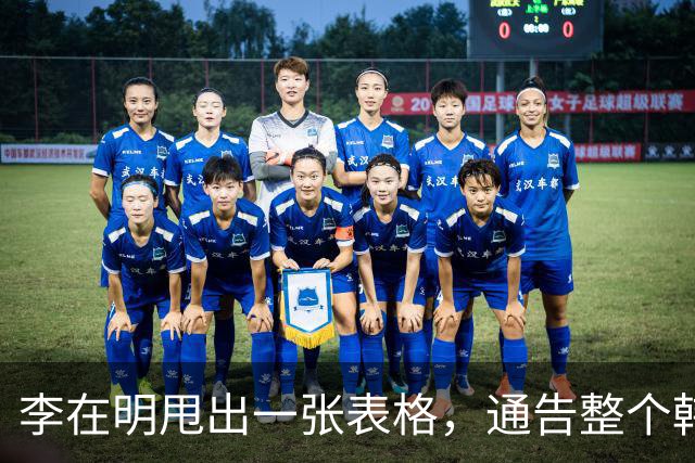李在明甩出一张表格，通告整个韩国，跟中国作对的代价他们受不起
